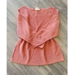 Orange Ribbed Sweater